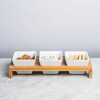 2 Pc Bamboo Stand With Porcelain Dish Set - $14.99 (25% off)